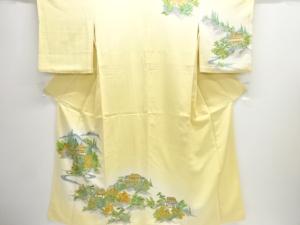 寺塔風景模様訪問着